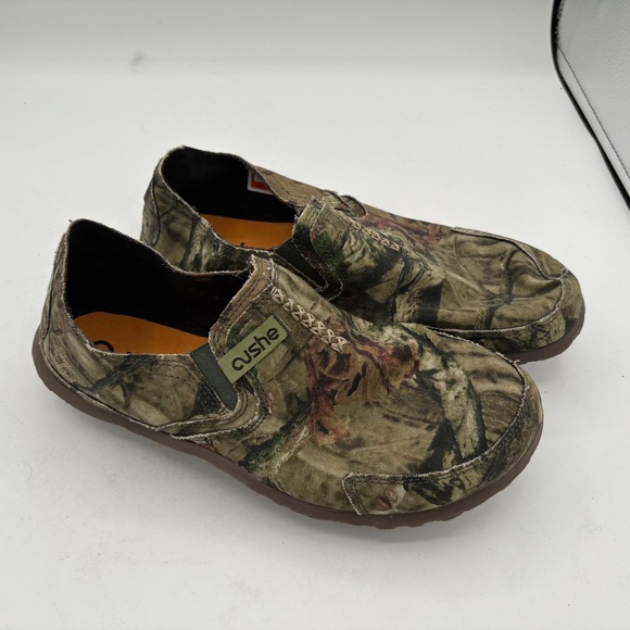 Cushe Slipper Mossy Oak Casual Comfort Slip Ons Brown/Camo Mens Size 9 - Picture 1 of 9